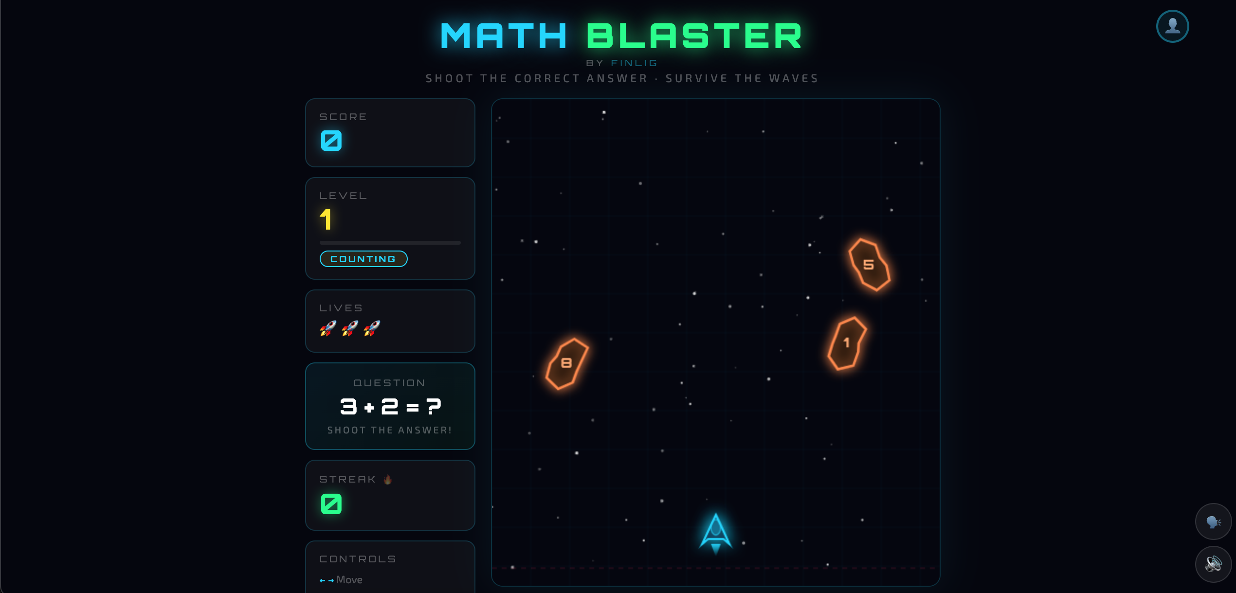 Math Blaster gameplay